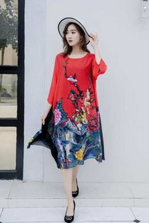 骐谷仿真丝夏装批发 大码外披连衣裙的品牌尾货商机